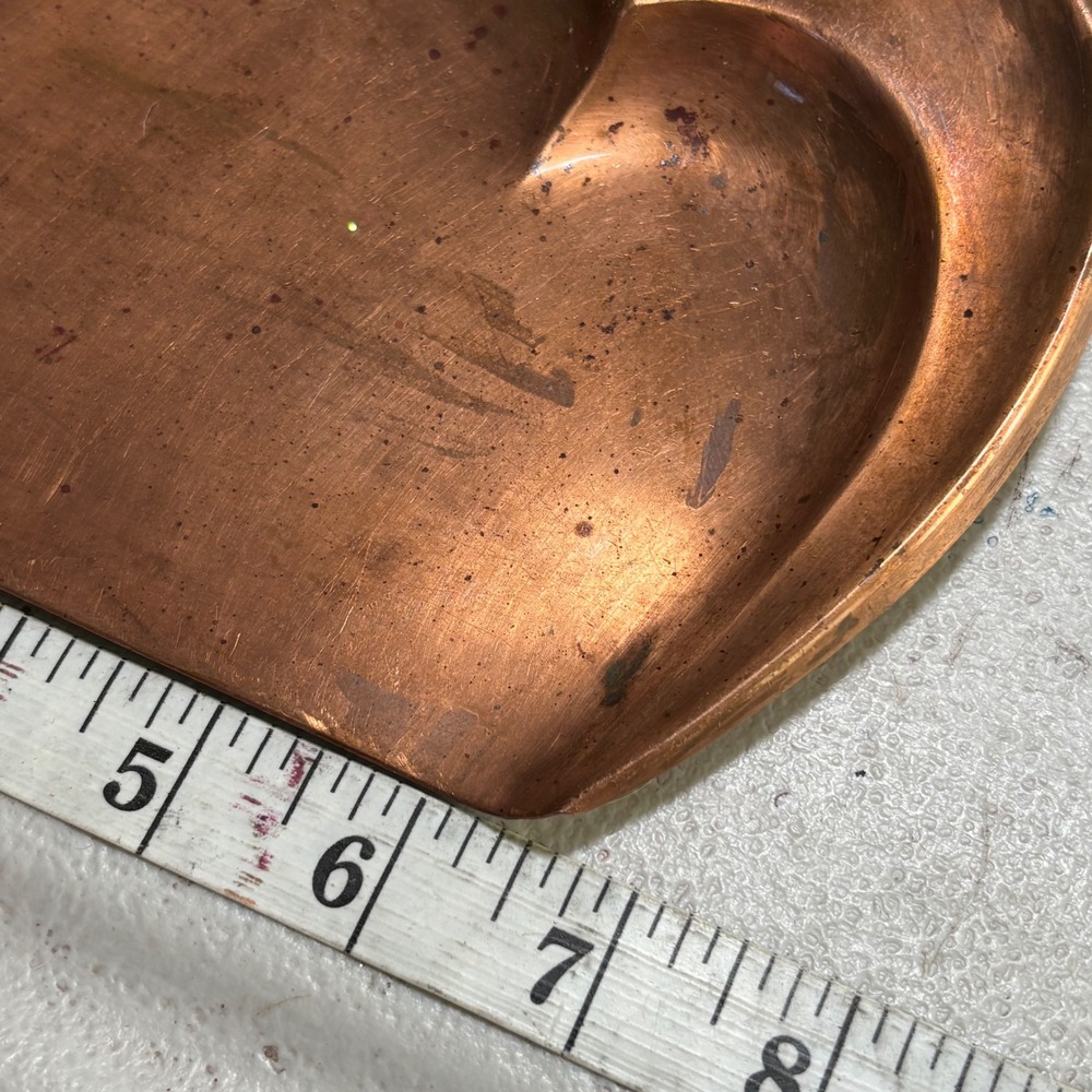 Antique Manning Bowman Copper Crumb Tray Scraper Set 1918 Silent Butler Antique - Picture 6 of 8